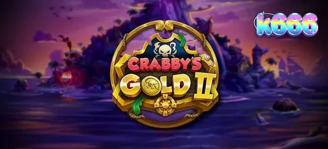 Tampilan visual permainan slot Crabby’s Gold II dengan tema bajak laut yang penuh warna.